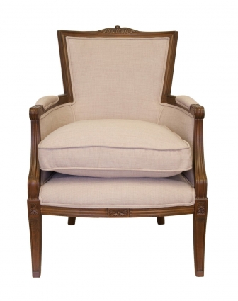 Кресло Mak-interior Tous beige с подлокотниками,  стиль классический