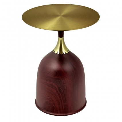 Кофейный стол bradexhome Stupa золотисто-коричневого цвета стиль скандинавский