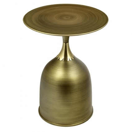 Кофейный стол bradexhome Stupa цвета латунь стиль классический