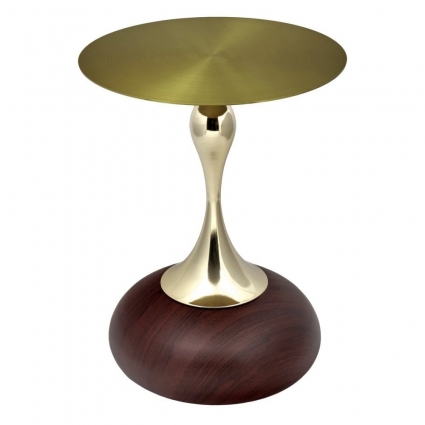 Кофейный стол bradexhome Angel золотисто-коричневого цвета стиль классический