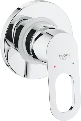 Встраиваемый смеситель для душа и ванны Grohe BauLoop 29042000 С ВНУТРЕННЕЙ ЧАСТЬЮ, хром, однорычажный