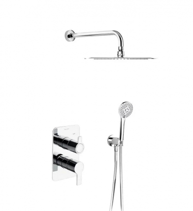 Душевой комплект Ramonsoler Blautherm 941502RM250 хром, С ВНУТРЕННЕЙ ЧАСТЬЮ, шланг пластиковый 175 см
