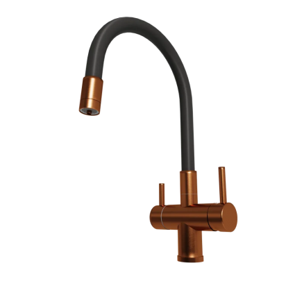 Смеситель для кухни Emar PVD ЕС - 3015 PVD Coppery однорычажный, медь