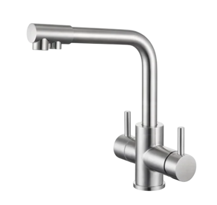 Смеситель для кухни Emar Steel ЕС - 4003H Satin однорычажный, сталь