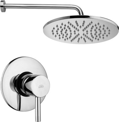 Душевой комплект Paffoni Light KITLIG011CRKING С ВНУТРЕННЕЙ ЧАСТЬЮ, верхний душ 30 см, хром