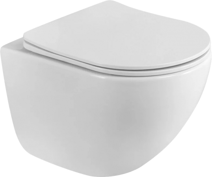 Унитаз подвесной BelBagno Libero BB11051CH-TOR/SC безободковый белый, 36x50 см