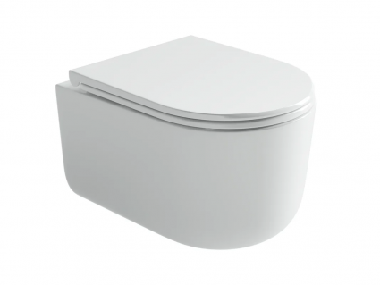 Унитаз подвесной Ceramica Nova Ulma CN4006T безободковый белый, 36x49 см