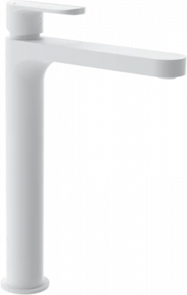 Смеситель для раковины Wonzon & Woghand WW-H1034-MW белый матовый однорычажный, длина излива 16 см