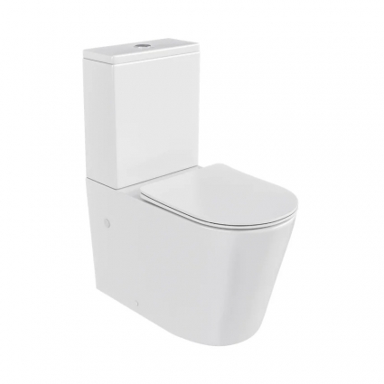 Унитаз-компакт напольный Good Door Hansmann ROUND с микролифтом, белый, 36x69 см