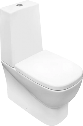 Унитаз-компакт напольный Sanita luxe Infinity MON Comfort с микролифтом, белый, 36x64 см