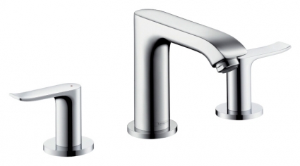 Смеситель Hansgrohe Metris для раковины двухвентильный, хром, высота излива 10 см