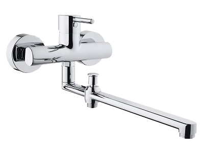 Смеситель VitrA Minimax S для ванны с душем, однорычажный, хром
