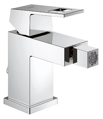 Смеситель Grohe Eurocube для биде однорычажный, хром, высота излива 8.6 см