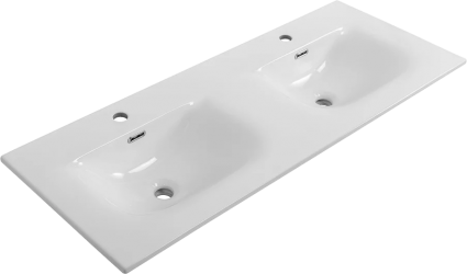 Мебельная раковина BelBagno BB-8099-120-2 глянцевая белая цвет белый