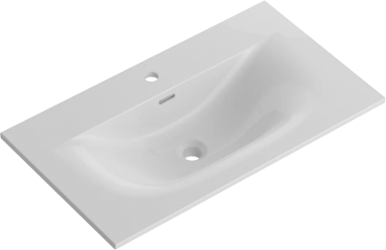 Мебельная раковина BelBagno BB-8099-80 глянцевая белая цвет белый