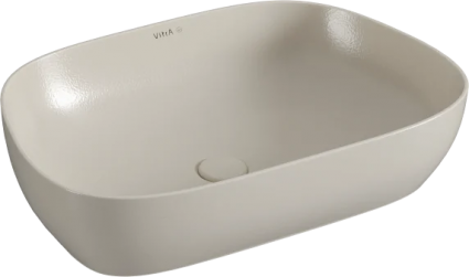 Накладная раковина VitrA Outline Recycled 7993B066-0016, матовый тауп, цвет бежевый