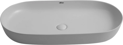 Накладная раковина Abber Bequem AC2110MLG, матовая светло-серая, цвет серый