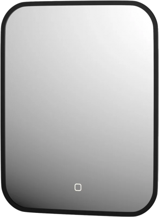 Зеркало Defesto Aura DF 2961S 40x50, с нейтральной подсветкой, сенсорный выключатель, черное