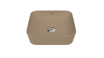 Накладная раковина Creavit Ultra UL040-00CM00E-0000 капучино цвет бежевый