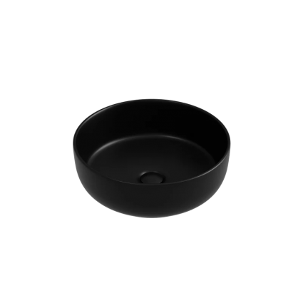 Накладная раковина Ceramica Nova Taycan CN12003MB, 37х37 матовая черная, цвет черный