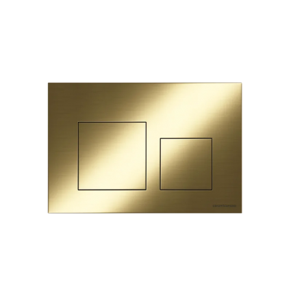 Кнопка смыва Ceramica Nova Balance Square CN12-002BG брашированное золото механическая,  в современном стиле