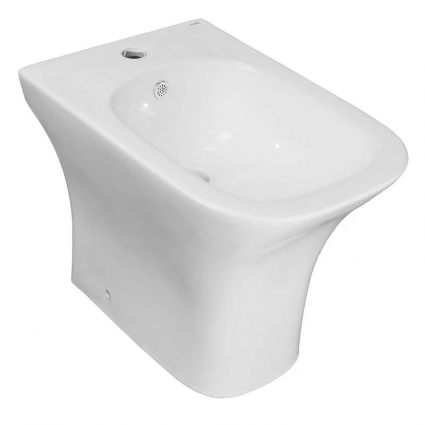 Биде напольное Azario Fretta Square AZ-1215C цвет белый, прямоугольное
