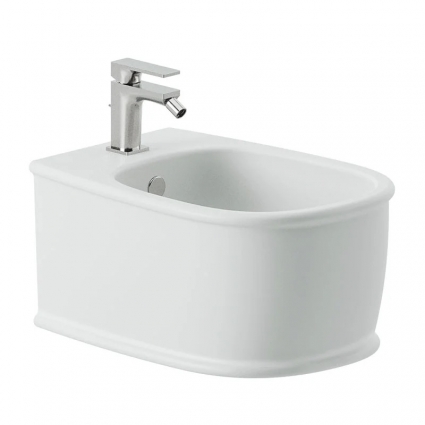 Биде подвесное ArtCeram Atelier ATB001 05 00, белый матовый, овальное