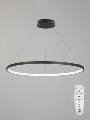 Люстра Vitaluce V2516DT-1/1S в стиле Хай-тек, цвет черный, мощность 54 Вт