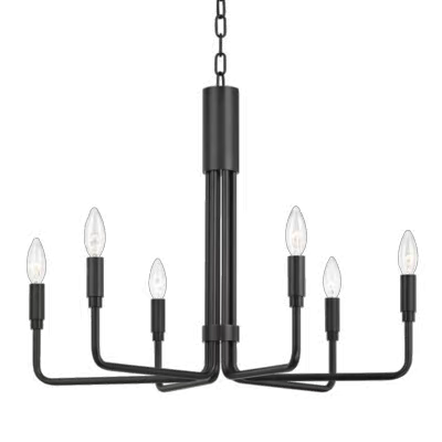 Люстра подвесная Alfa Light F1124-12 D750*H790 BK в стиле модерн, цвет черный
