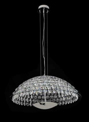 Люстра подвесная Alfa Light F4024-21 750mm CH LED цвет хром, мощность 20 Вт