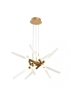 Люстра подвесная Alfa Light F3924-73 brass 10*G9 D60*H15 0 в стиле модерн, цвет бронза