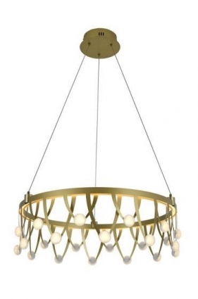 Люстра подвесная Alfa Light F3924-83 GOLD 50W ?60*H15 0 в стиле модерн