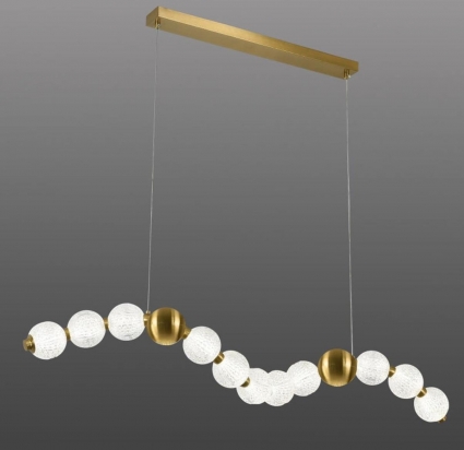 Люстра подвесная Alfa Light F1824-13 1000*180*1500mm LED 3in1 в стиле модерн, цвет бронза