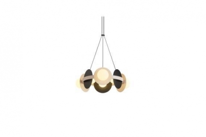 Люстра подвесная Alfa Light F3924-13 black+wh ite 6/30W6/30W D60*H12 0 в стиле модерн