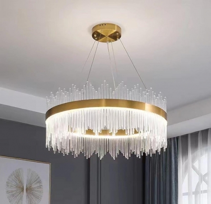 Люстра подвесная Alfa Light F2024-54 LED Титан в стиле модерн, цвет бронза