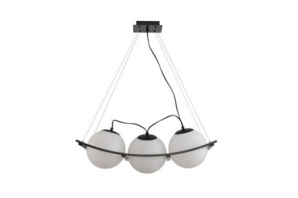Люстра подвесная Alfa Light F3524-06 White+Black E27*3 мощность 120 Вт