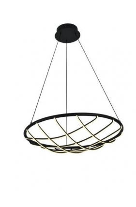 Люстра подвесная Alfa Light F3924-84 black 55W ?60*H15 0 в стиле модерн, цвет черный