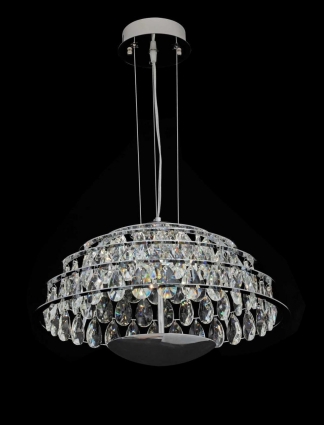 Люстра подвесная Alfa Light F4024-19 500mm CH LED цвет хром, мощность 15 Вт