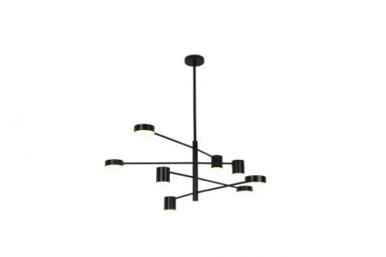 Люстра подвесная Alfa Light F4324-03 d100 h90 Black в стиле модерн, цвет черный