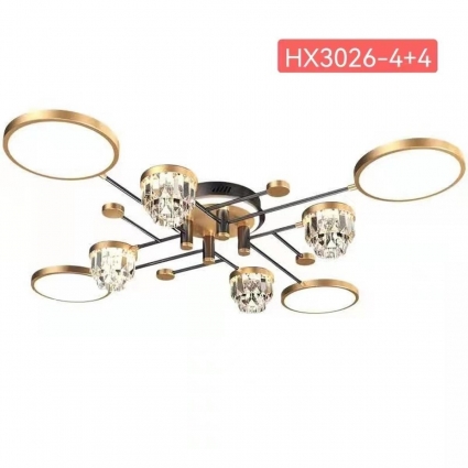 Люстра потолочная Alfa Light F3824-13 GD LED 2 COLOUR в стиле модерн, цвет черный