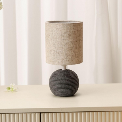 Настольная лампа TopDecor Amigo T1 12 цвет бежевый, мощность 60 Вт