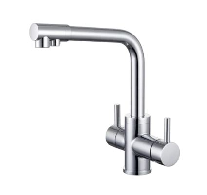Смеситель для кухни Emar Steel ЕС - 4003H Chrome однорычажный, хром