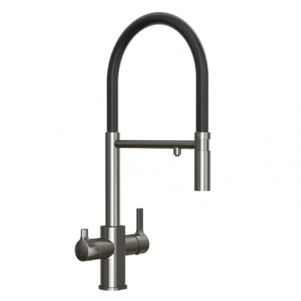 Смеситель для кухни Elghansa Kitchen Pure Water 56F5511-Gun gun однорычажный, длина излива 22.5 см