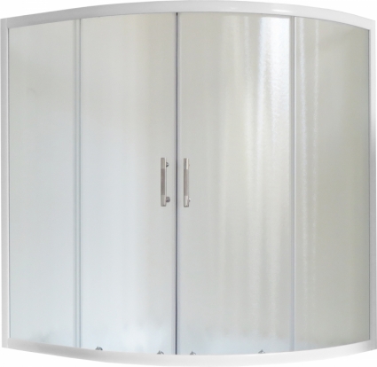 Шторка на ванну Royal Bath Alpine RB 160ALP-С 160 см, стекло шиншилла, раздвижная, профиль белый