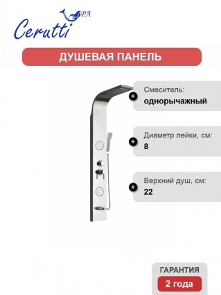 Душевые панели Серебро