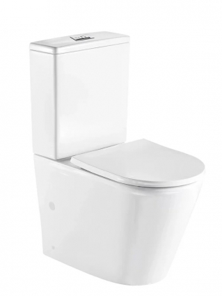Унитаз-компакт напольный Weltwasser WW SK Salzbach 011 XL GL-WT белый, 39x67 см