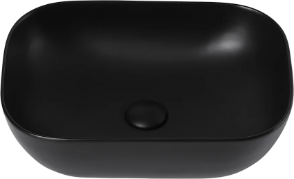 Накладная раковина Abber Rechteck AC2200MB матовая черная цвет черный