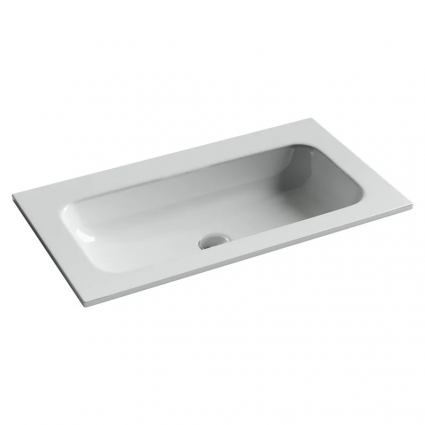 Накладная раковина Ceramica Nova Grace прямоугольная без отверстия под смеситель 81 см CN7012wx цвет белый
