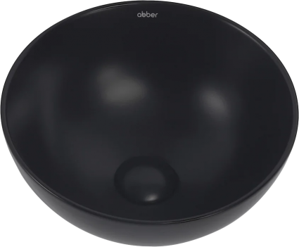 Накладная раковина Abber Bequem AC2106MB, матовая черная, цвет черный