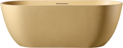 Ванна из искусственного камня Abber Frankfurt AM9941MS 170x75 см, отдельностоящая, матовая песочная, овальная, объем 325 л.